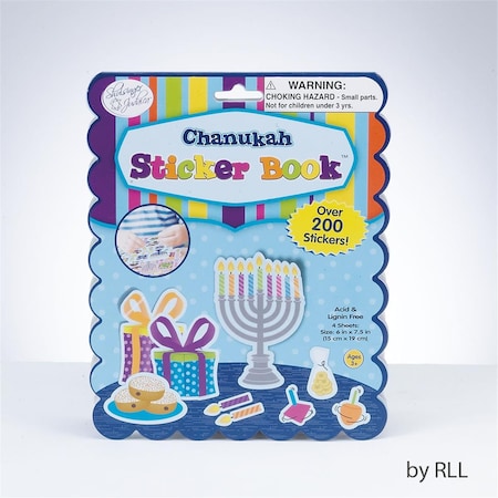 Rite Lite Chanukah Sticker Book, 200 Stickers, 4 Pages TY-14344